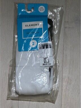 Element Football Performance Socks Size 7-9 White